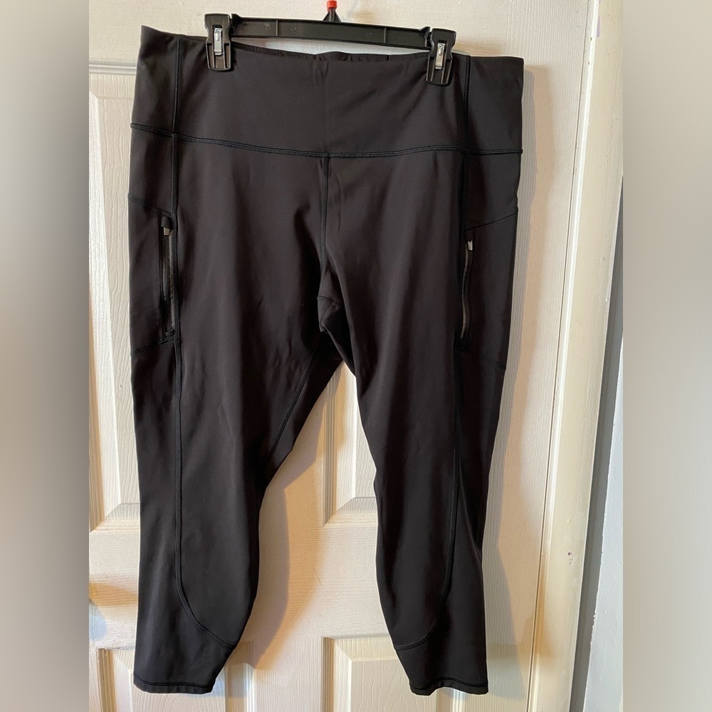 Athleta‎ Black Rainier Tight Leggings Size 2X